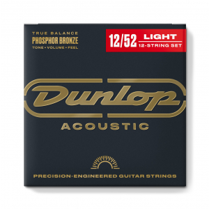 Dunlop struny do gitary akustycznej, 12strunowej 12-52 phosphore bronze