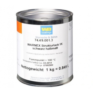 Warnex 0131 lakier strukturalny, czarny 1kg.