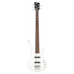 RockBass Corvette Basic, 5-String - Solid White High Polish gitara basowa