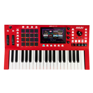 AKAI MPC KEY-37 syntezator, samodzielna stacja robocza kolor czerwony