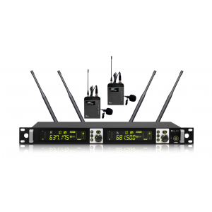 AvTek WM 2B Zestaw bezprzewodowy z dwoma nadajnikami bodypack