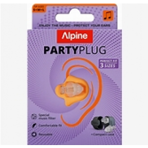 Alpine PartyPlug zatyczki do uszu transparent 2025 S+M+L (para)