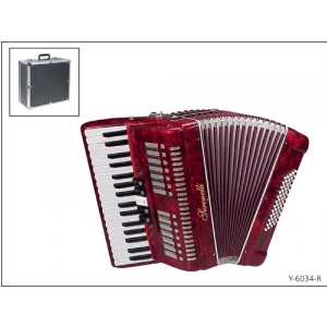 Serenelli Y6034-R akordeon (60, czerwony)