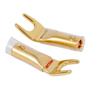 Prolink poz�acane wtyki wide�kowe, para