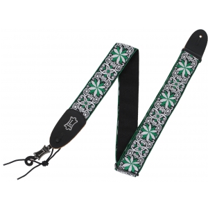 Levy′s Hootenanny Green Jacquard pasek gitarowy