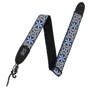 Levy′s Hootenanny Blue Jacquard pasek gitarowy