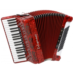 E.Soprani 964 KC  37/4/11 96/4/4 Musette akordeon (czerwony)