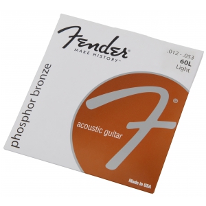 Fender 60L Phosphor Bronze struny do gitary akustycznej 12-53