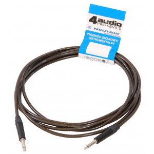 4Audio GT1075 4.5m przewód gitarowy Jack Jack czarne złącza