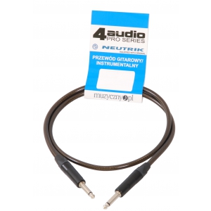 4Audio GT1075 1m przewód gitarowy Jack Jack czarne złącza