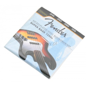 Fender 7250ML nickel plated struny do  gitary basowej 45-100