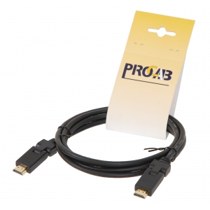 Procab BSV101/2 kabel HDMI-HDMI V1.3C regulowany wtyk 2m