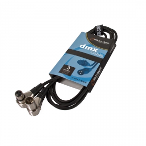 Accu Cable przew�d DMX 3 110 Ohm 3m wtyki k�towe
