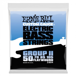 Ernie Ball 2804 Flatwound Bass struny do gitary basowej 50-105