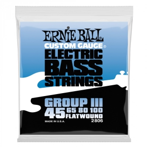 Ernie Ball 2806 Flatwound Bass struny do gitary basowej 45-100