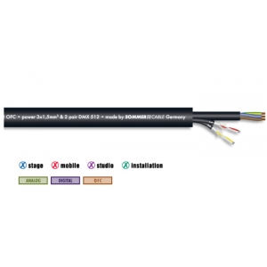 Sommer Monolith 2 Power DMX - kabel hybrydowy zasilanie + 2 x DMX