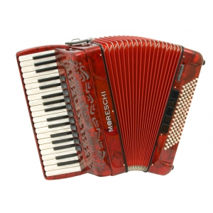 Moreschi Professional 319/4 - 37/4/11 96/4/2 Musette akordeon (czerwony)