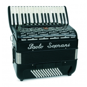 Paolo Soprani Professionale 34/72-F  34/4/11 72/4/3 Musette akordeon (czarny)