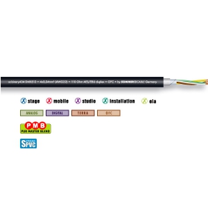 Sommer Binary 434 DMX512 540-0051 kabel DMX 4-żyłowy, czarny