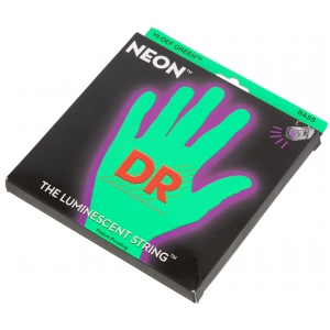 DR NGB5-45 NEON GREEN BASS struny do gitary basowej neonowe, zielone 45-125