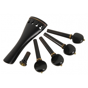 AN Garnitur skrzypcowy 3-cze�ciowy 4/4 a la Schweizer heban, z�ota kulka