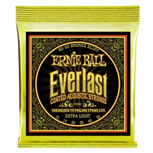 Ernie Ball 2560 Coated 80/20 Bronze struny do gitary akustycznej 10-50