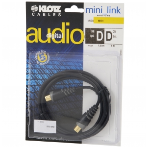 Klotz MID-018 kabel MIDI 1,8m