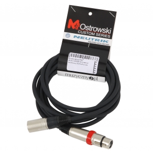 4Audio MIC PRO 3m przew�d mikrofonowy XLR XLR z wy��cznikiem Neutrik