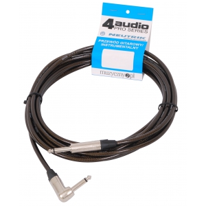 4Audio GT1075 10m przewód gitarowy Jack kątowy Jack