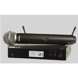 Shure BLX24R/SM58 SM Wireless mikrofon bezprzewodowy dorczny SM58, odbiornik w obudowie 1/2 rack 19″