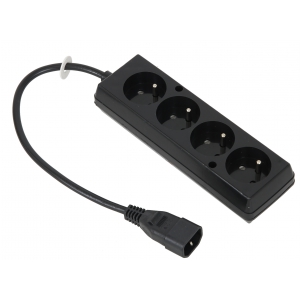BQ Cable WN217-3/07/0.3BK-4 przej�ci�wka / rozdzielacz 0,3m IEC C14 na 4 gniazda 230V