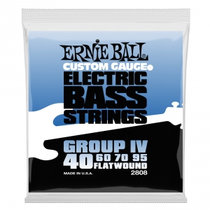 Ernie Ball 2808 Flatwound Bass struny do gitary basowej 40-95