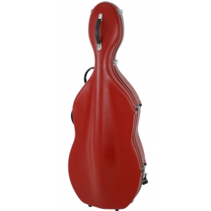 Tonareli Fiberglass futera do wiolonczeli, wkno szklane, kolor bordo