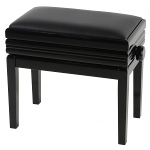 Grenada BG 5 awa do fortepianu z schowkiem, kolor: czarny poysk, obicie czarne, skra