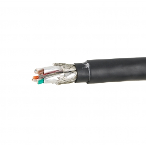 Belden B1303E skrtka mobilna Cat6A, ekran pleciony, r. 8.7mm, kolor czarny, powoka PVC