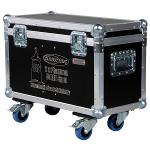 Barczak Cases skrzynia na ko�ach na 2 g�owy Showtec Phantom 50 Led Spot