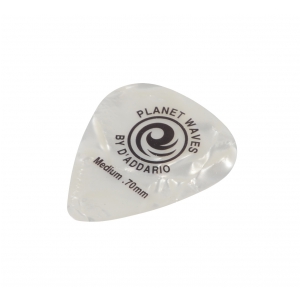 Planet Waves White Pearl Celluloid Medium 0.70 mm kostka gitarowa