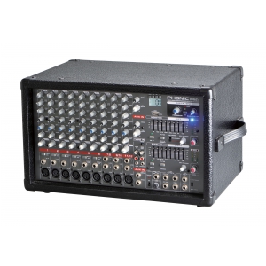 Phonic PowerPod 1062R powermixer 2x375/4, recorder USB