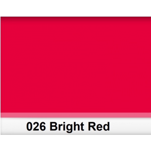 Lee 026 Bright Red filtr folia - arkusz 50 x 60 cm
