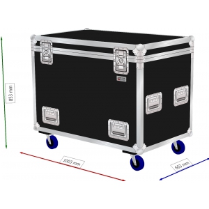 Barczak K9F1006070DR KBL skrzynia - kablarka na ko�ach (skl.9mm, du�e wzmacniane okucia, 2 przegrody nastawne)
