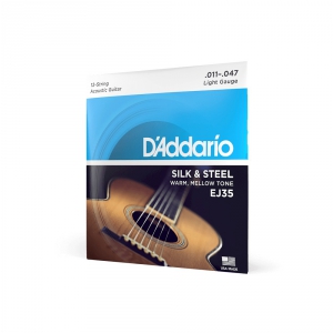 D′Addario EJ-35 struny do gitary akustycznej 12-strunowej 11-47