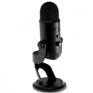 Blue Microphones Yeti Blackout mikrofon pojemnościowy USB, wyjście słuchawkowe, kolor czarny