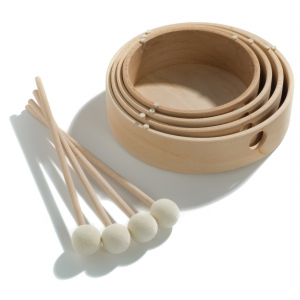 Rohema Percussion 61598 Wooden Tom Set, zestaw bbenkw drewnianych