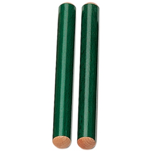 Rohema Percussion 61555/G Claves, Beech, Green instrument perkusyjny