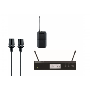 Shure BLX14RE/CVL PG Wireless mikrofon bezprzewodowy krawatowy (lavalier) CVL-B/C, odbiornik w obudowie 1/2 rack 19″