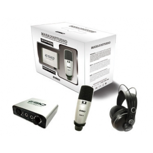 ESIO Mara 22 Studio zestaw nagraniowy interfejs USB, mikrofon studyjny, suchawki, kabel mikrofonowy