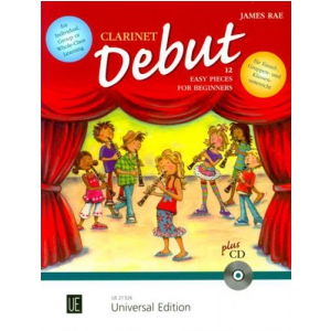 PWM Rae James - Clarinet Debut. 12 atwych utworw dla pocztkujcych klarnecistw (+ CD)