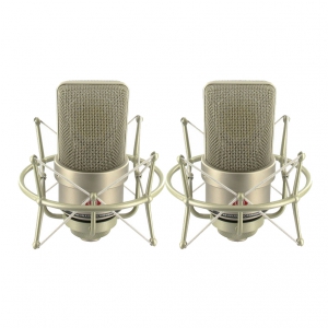 Neumann TLM 103 Stereo Set mikrofony studyjne z uchwytami elastycznymi EA1 + walizka aluminiowa, kolor niklowy
