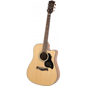 Richwood D-40-CE gitara elektroakustyczna lity wierk i maho, mat
