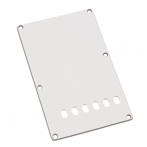Boston BP-313-W płytka maskująca (back plate) typu Strat, 86x138 mm, 3-warstwowa biała